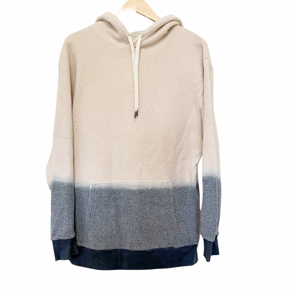 Feat Blanketblend Blue Cream Ombre Hoodie Sz L